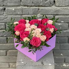 Цветочная композиция из Розы в коробке в Тоннельном