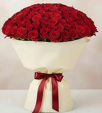 Букет 101 Красная роза Милано #REPLACE_PRED# Тоннельном