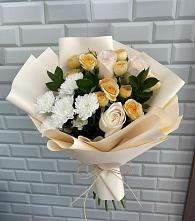 Букет цветов из:  Розы и Хризантемы в Тоннельном