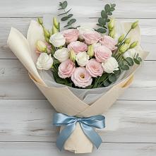 Букет цветов из:  Лизиантусы в Тоннельном