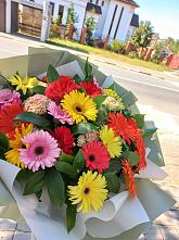 Букет цветов из:  Герберы #REPLACE_PRED# Тоннельном