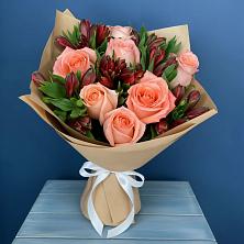 Букет цветов из:  Розы и Альстромерии в Тоннельном
