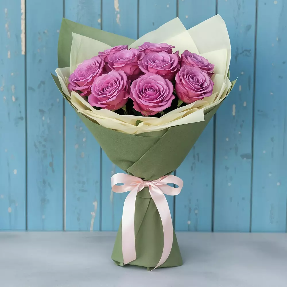 Букет Розы Фёрст Леди в Тоннельном