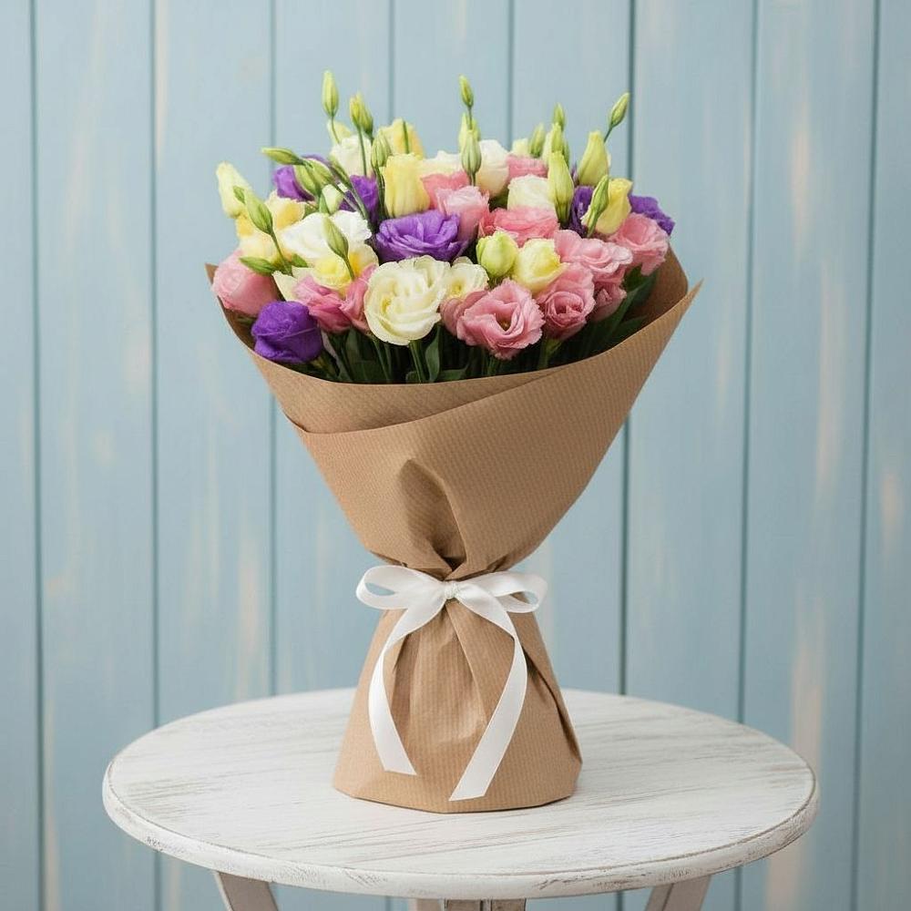 Букет цветов из: Лизиантусы в Тоннельном