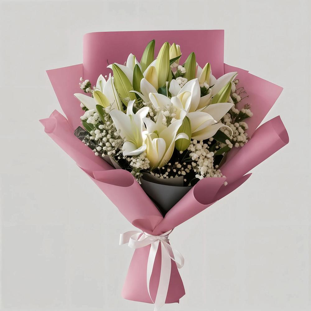Букет цветов из: Лилии в Тоннельном