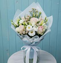 Букет цветов из:  Розы и Лизиантусы в Тоннельном