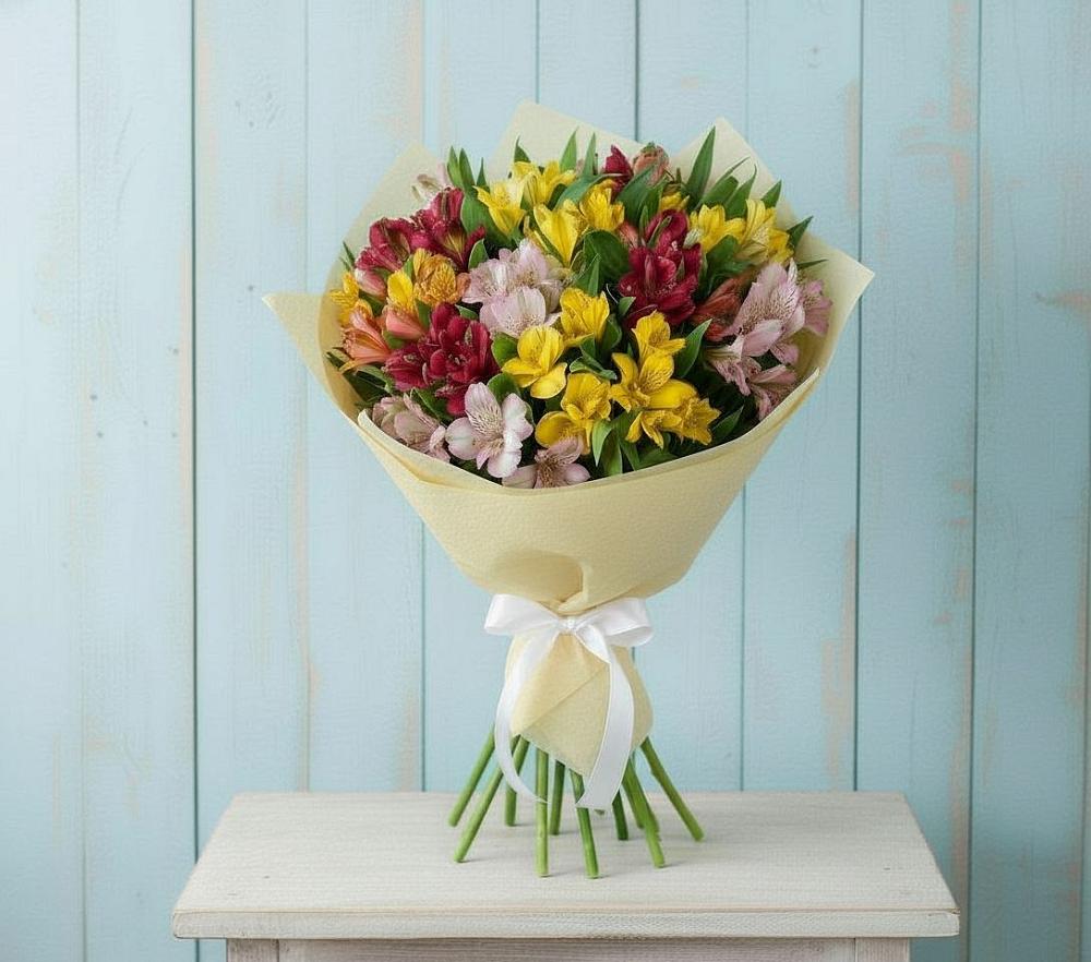Букет цветов из: Альстромерии в Тоннельном
