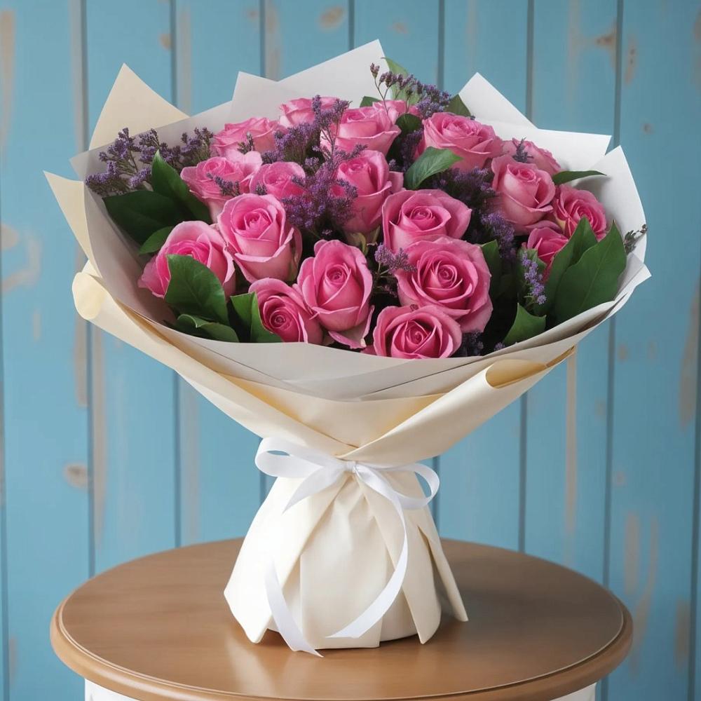 Букет цветов из: Розы в Тоннельном