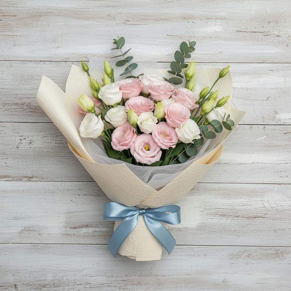 Букет цветов из: Лизиантусы в Тоннельном